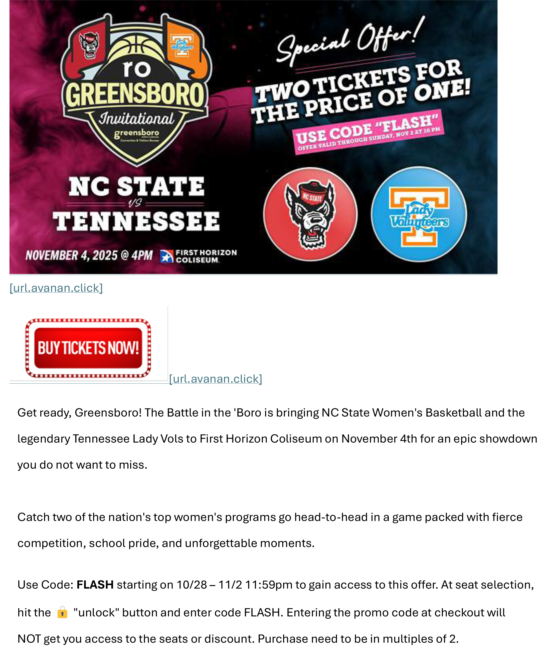 women's basketball special offer