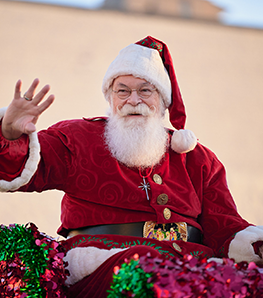 Santa in the Parade